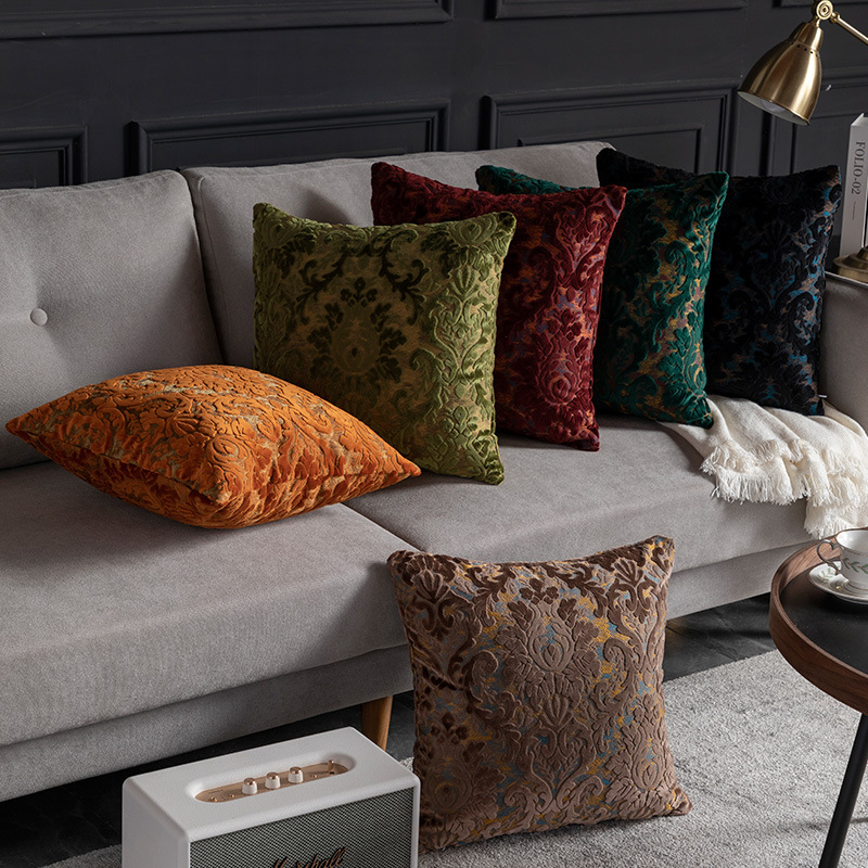 Pillow Cover 20X20 - 45x45/50x50cm Luxury Cut Velvet Sofa Pillow