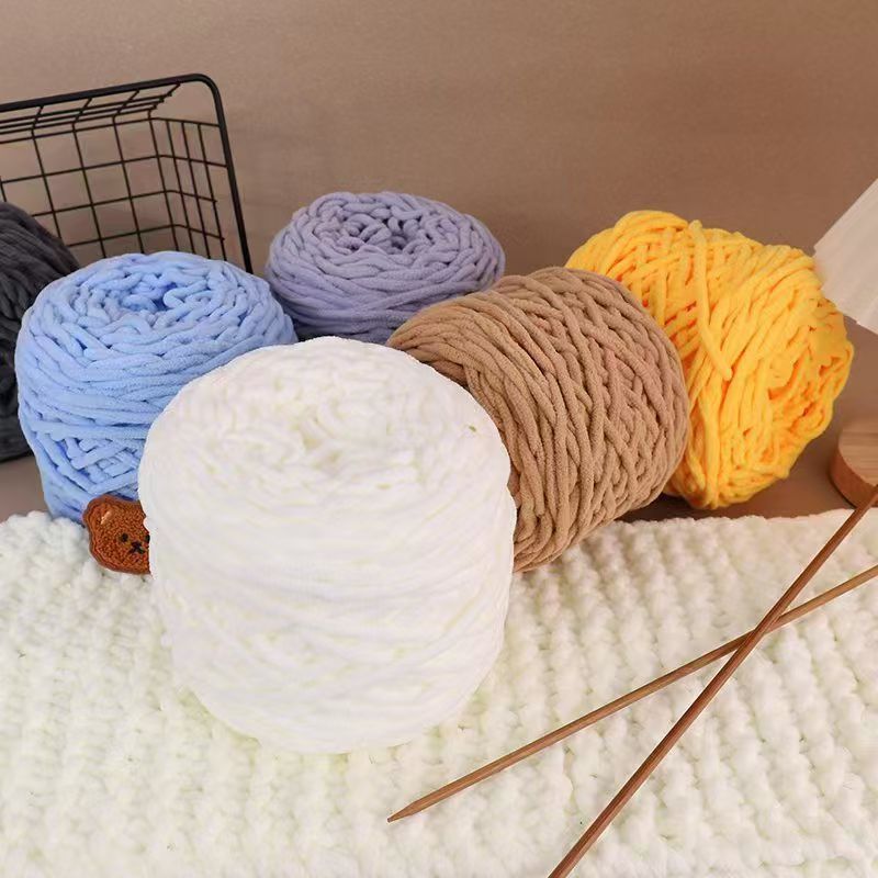3PCS 300g Chenille Knitting Ya - огляд і ціна Wool Blanket Herringbone