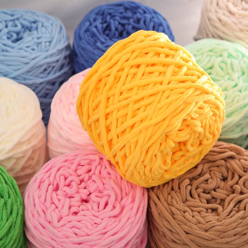 6PCS 600g Chenille Knitting Ya - огляд і ціна Wool Blanket Herringbone