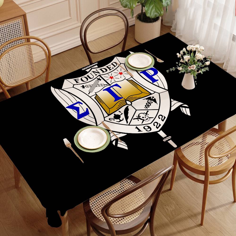 Sigma Gamma Rho LOGO Tableclot - огляд і ціна Home Textiles Today News