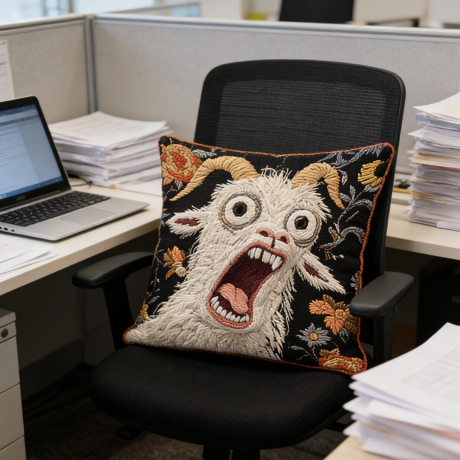 45x45cm Screaming Goat Pillow  - огляд і ціна Pillow Cover 20X20