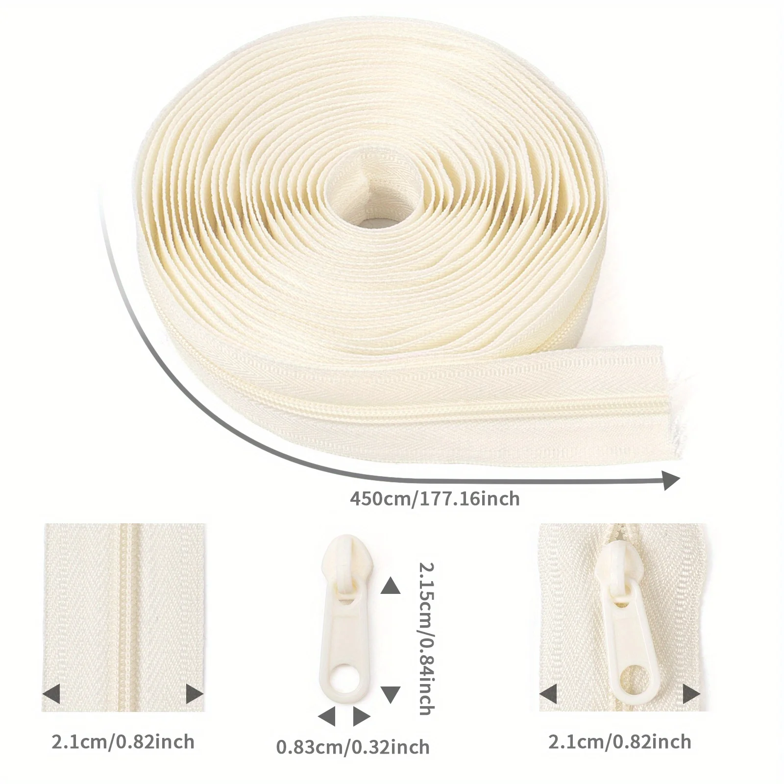 1 group = 4.5m zipper + 10 pla - огляд і ціна Home Textiles Group