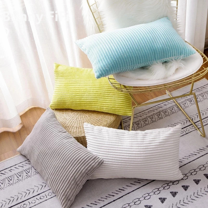Corduroy Striped Cushion Cover - огляд і ціна Pillow Cover 20X20